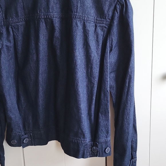 Lucky Brand Puffed Sleeve Zip-Up Denim Jacket - Size Small NWT - Picture 8 of 8